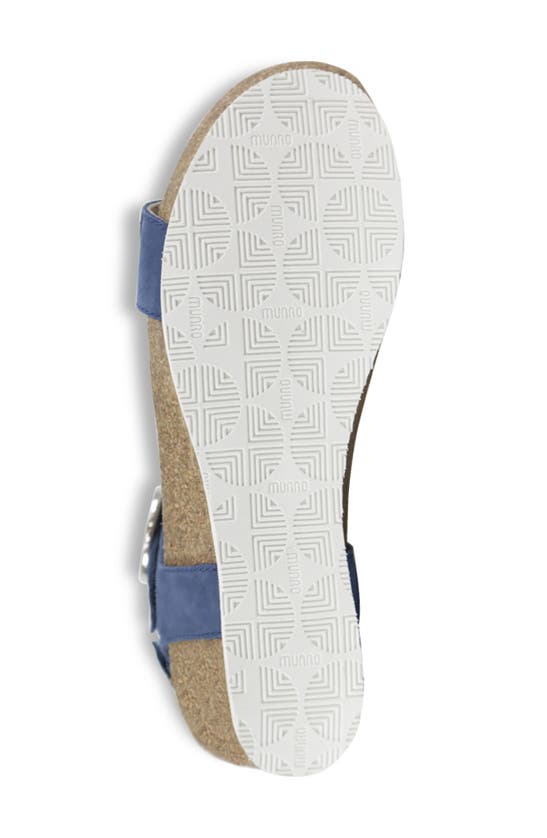 Munro Sintra Wedge Sandal In Atlantic Blue