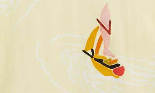 Scotch & Soda Artwork Camp Shirt In Yellow Boat