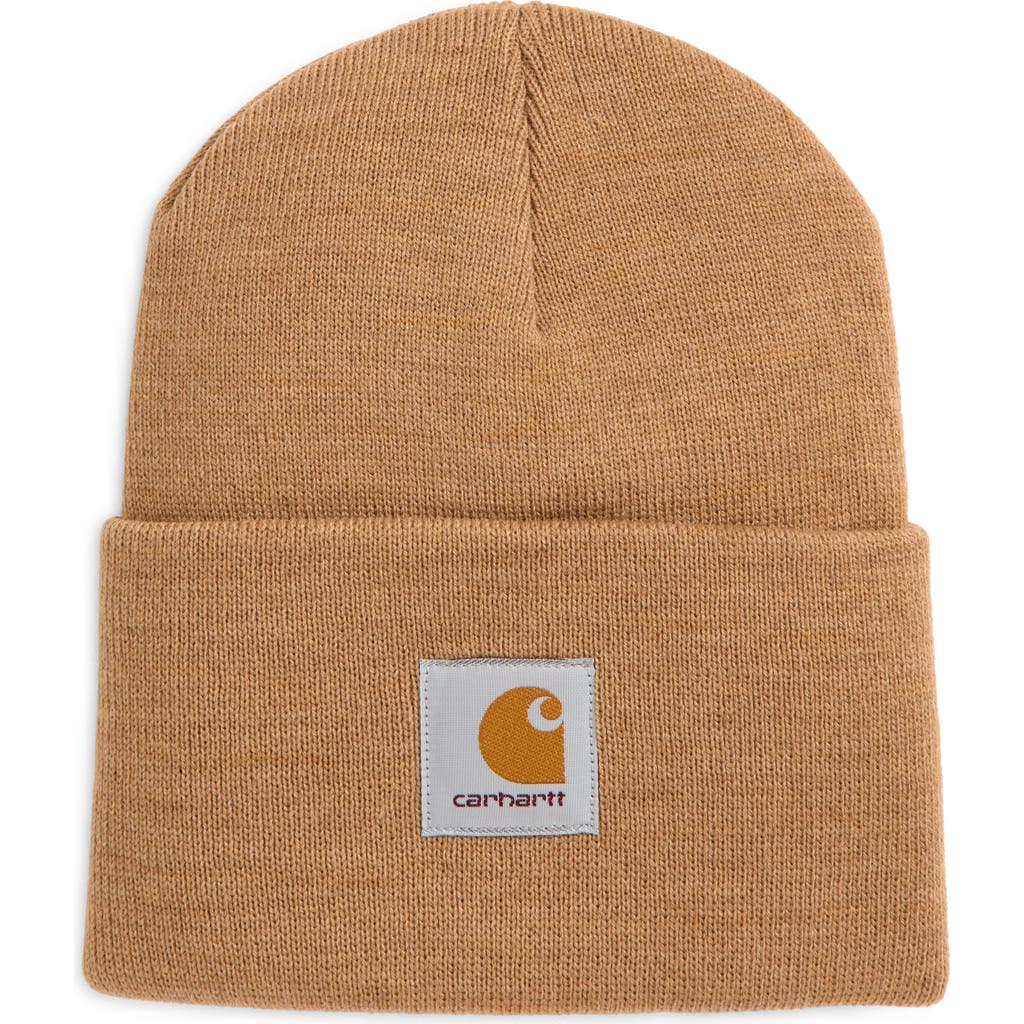 Carhartt Work In Progress Heather Knit Watch Hat in Peanut Heather