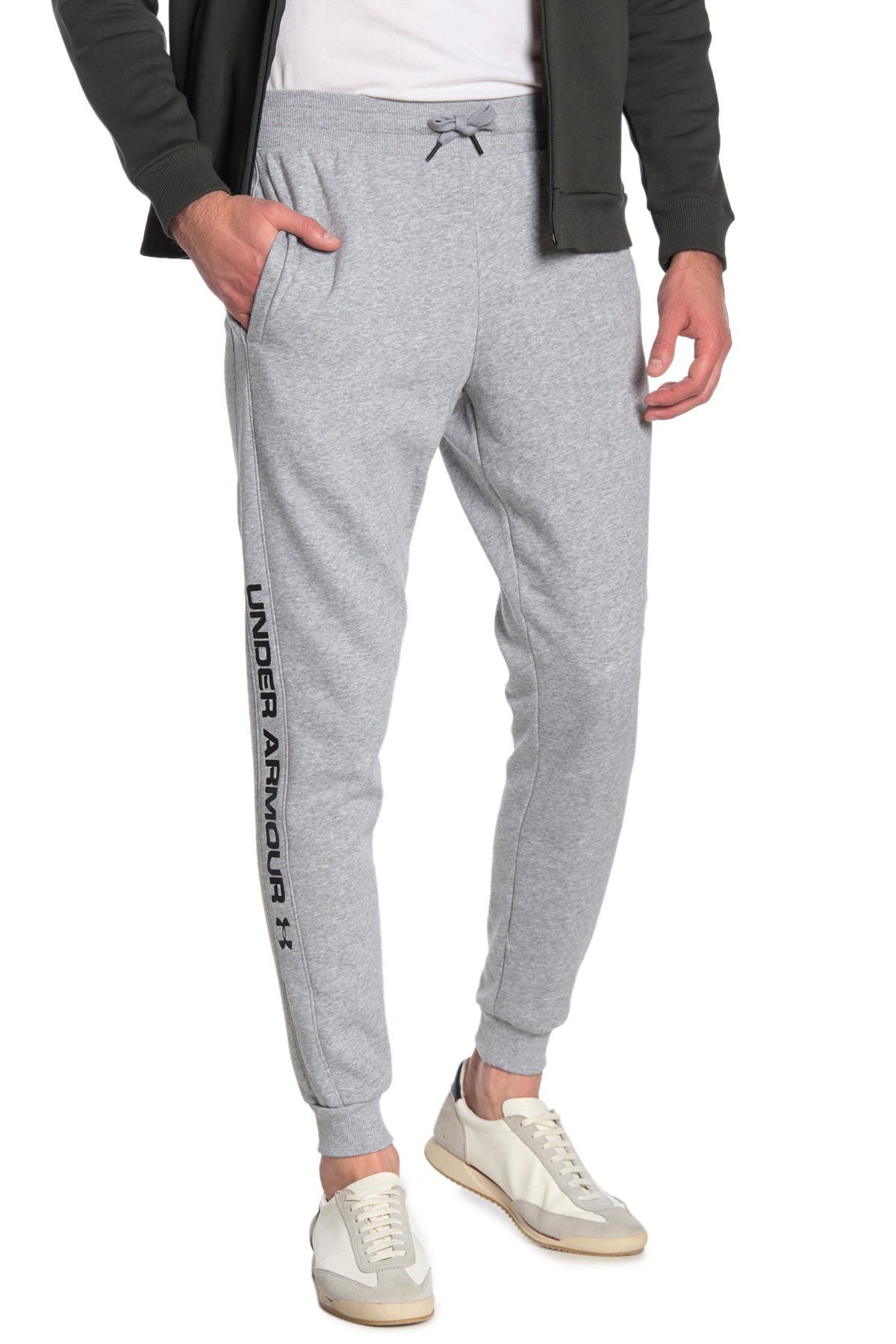 under armour rival fleece wordmark logo jogger