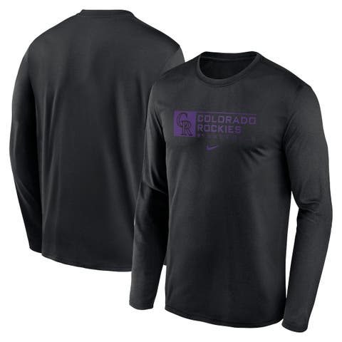 Dunbrooke Men's Colorado Rockies Black Maverick Long Sleeve T-shirt