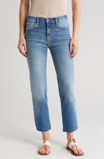 Kensie High Rise Slim Jeans In Blue