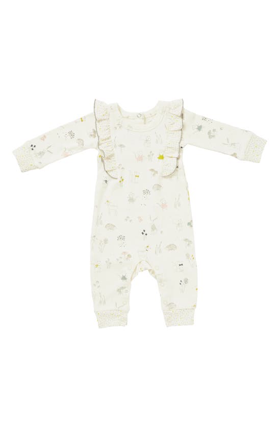 Shop Pehr Magical Forest Organic Cotton Romper In Multi