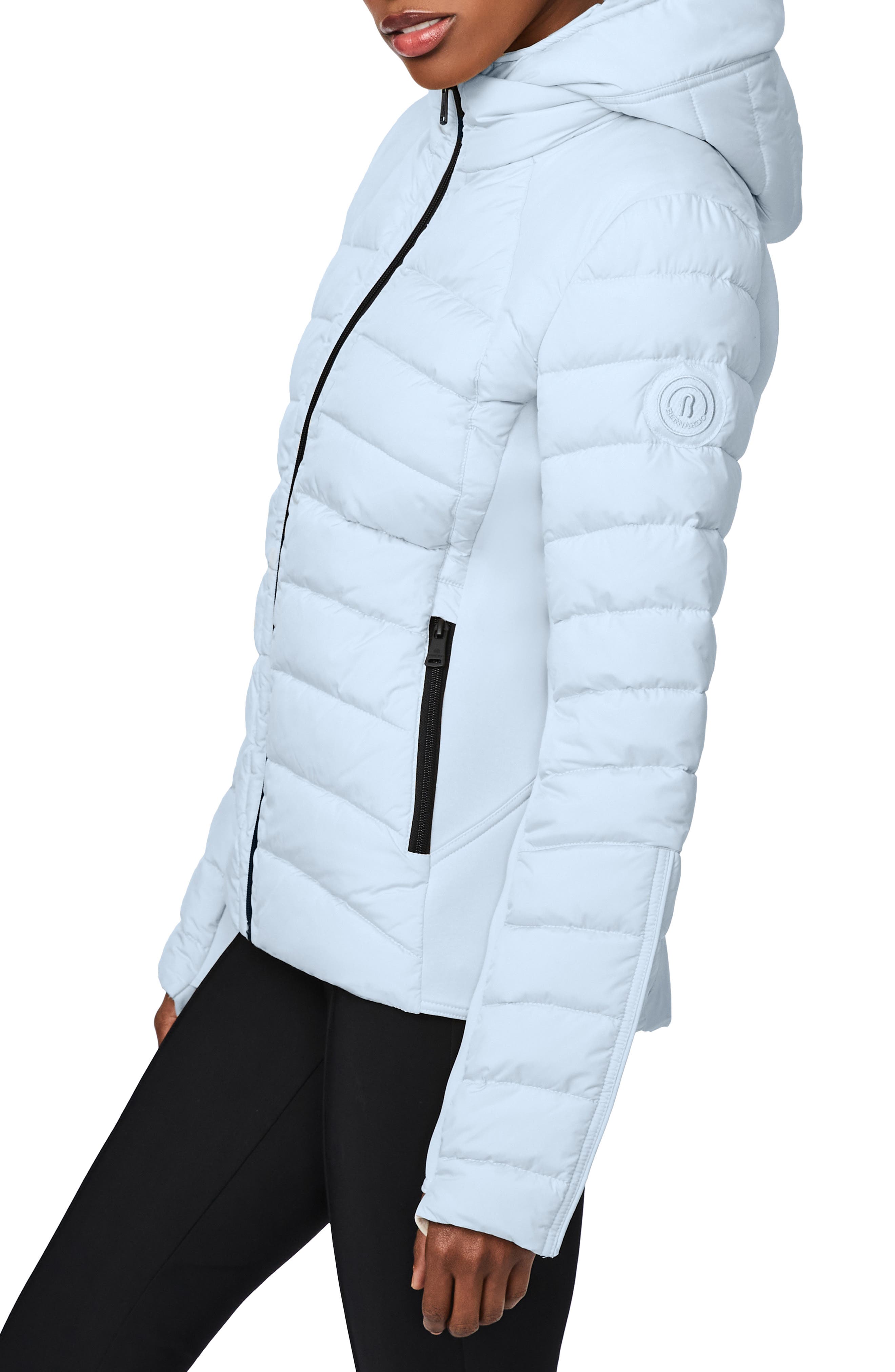 bernardo quilted water repellent jacket