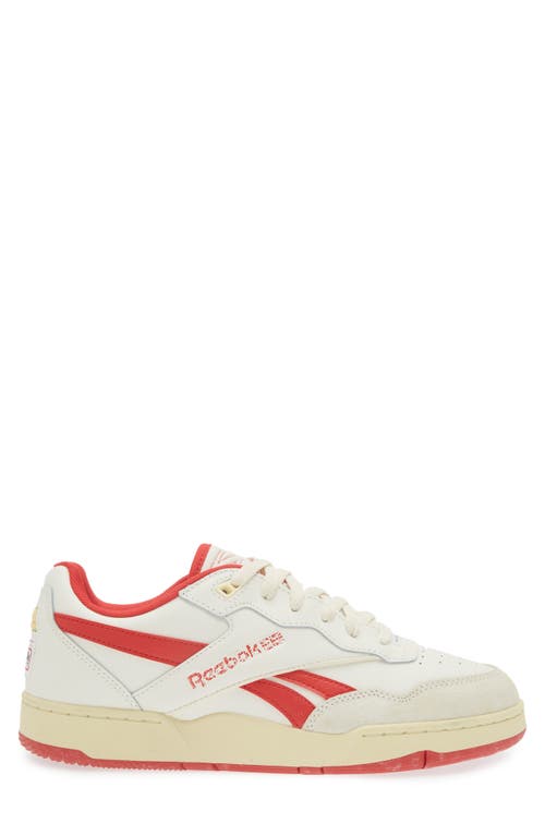 Shop Reebok Bb 4000 Ii Low Top Sneaker In Chalk White Red