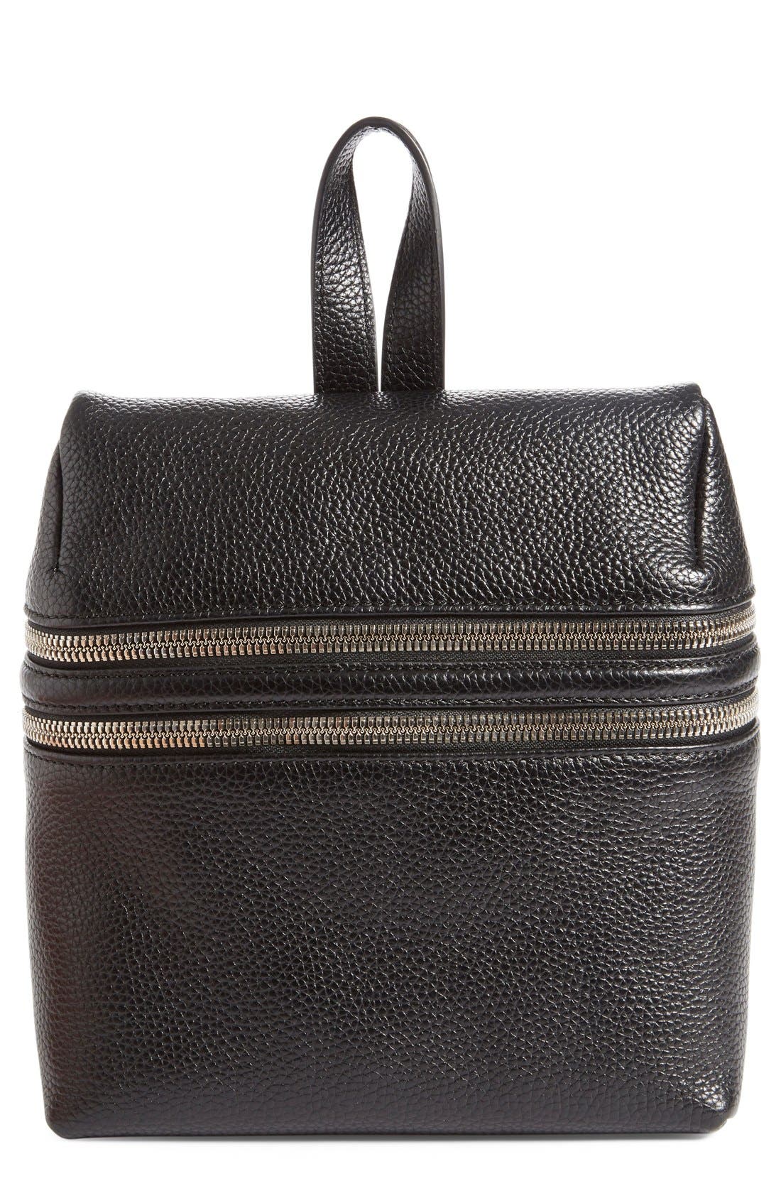 kara double zipper backpack