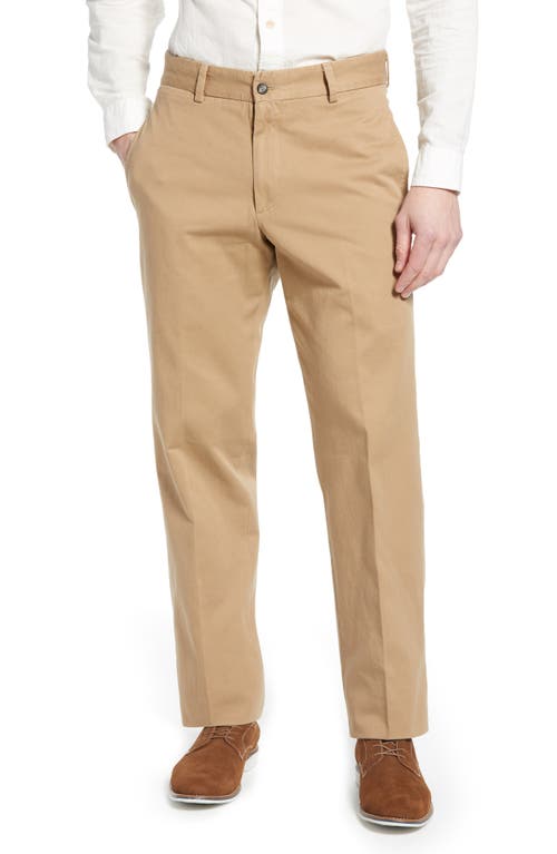 Berle Charleston Khakis Flat Front Chino Pants British Tan at Nordstrom,