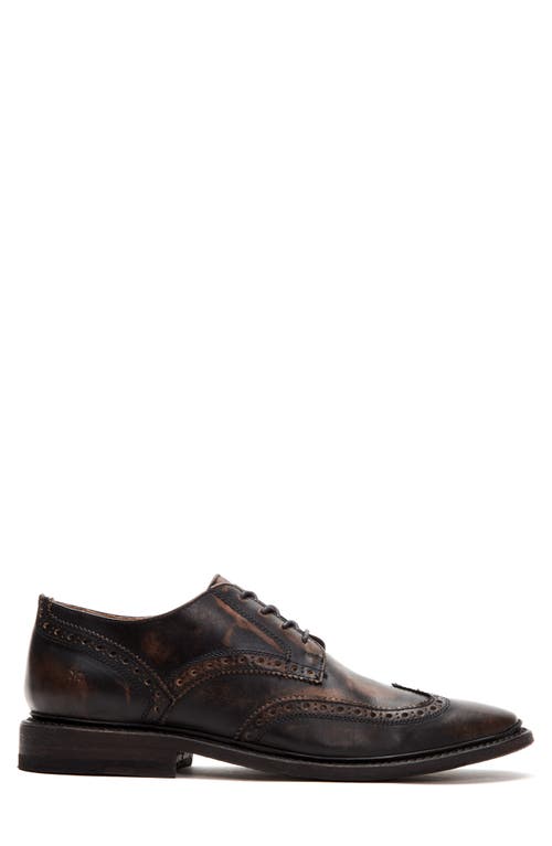 Frye Men's Paul Leather Wing-tip Derby Shoes In Black Leather