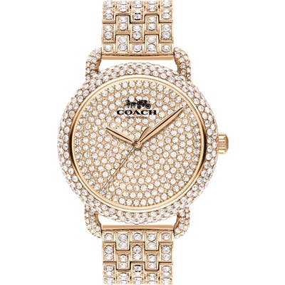 Coach Delancey Crystal Bracelet Watch,