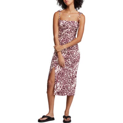 Free People Show Stopper Body-Con Midi Dress, Pink