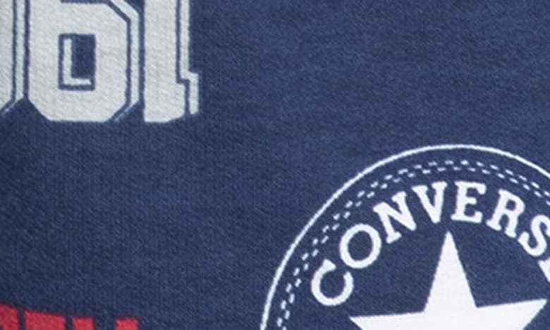 Shop Converse Kids' Graphic Logo Shorts In Midnight Navy
