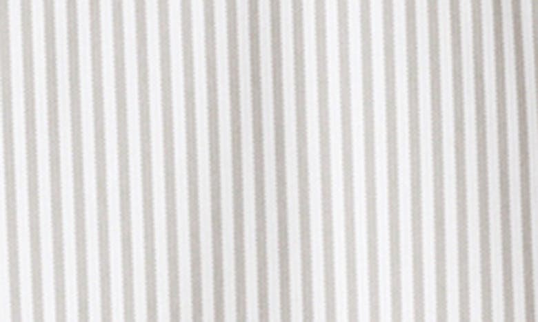 Shop Rhone Commuter Short Sleeve Performance Button-down Shirt In Khaki Stripe