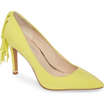 Kenneth Cole New York Riley Fringe Pump- Yellow