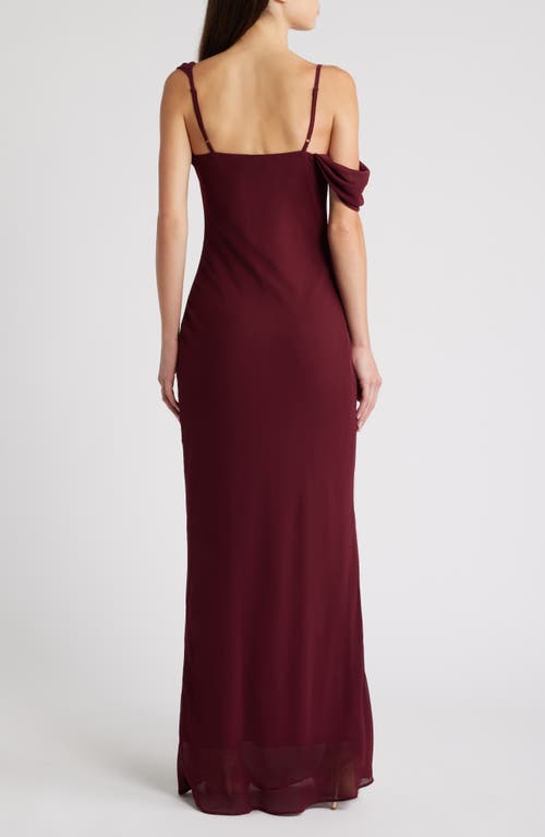 Shop Lulus Exemplary Impression Cocktail Dress In Burgundy