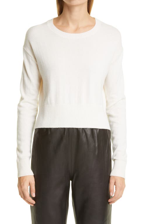 Wool & Cashmere Crewneck Sweater in Ivory
