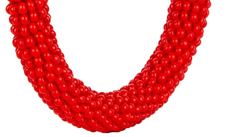 DEEPA GURNANI ZARIA BEADED HOOP EARRINGS