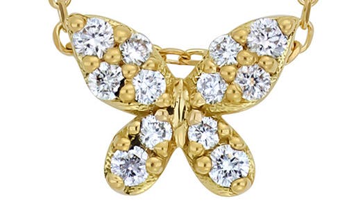 Bony Levy Icon Diamond Butterfly Pendant Necklace In 18k Yellow Gold