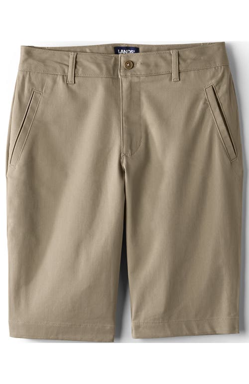 LANDS' END LANDS' END SCHOOL UNIFORM YOUNG STRETCH CHINO BERMUDA SHORTS