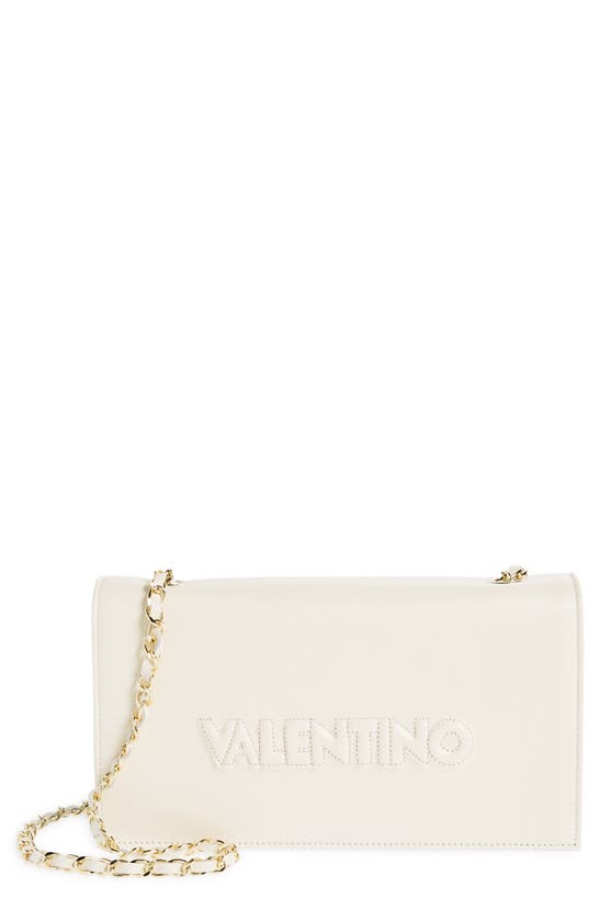 Shop Valentino By Mario Valentino Lena Embossed Crossbody Bag In Warm Milk