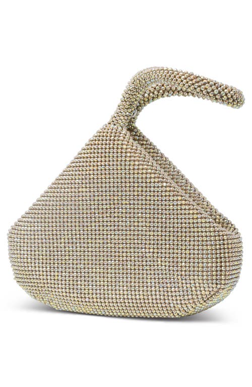 Shop Jessica Mcclintock Staci Beaded Mesh Wristlet In 35n-honey