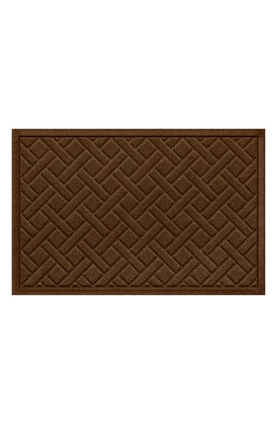 Bungalow Flooring Waterhog Lattice Floor Mat In Brown