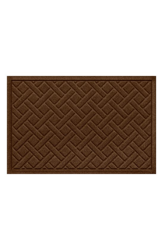 Bungalow Flooring Waterhog Lattice Floor Mat In Dark Brown