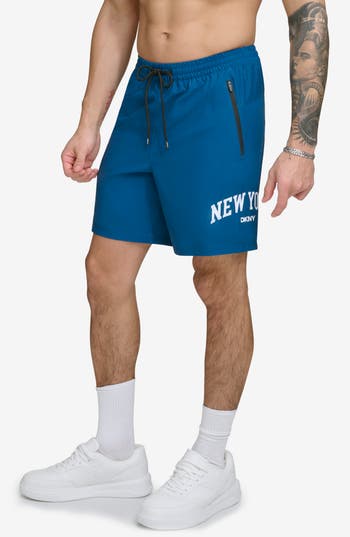 Dkny Ny Core Volley Swim Trunks In Poseidon