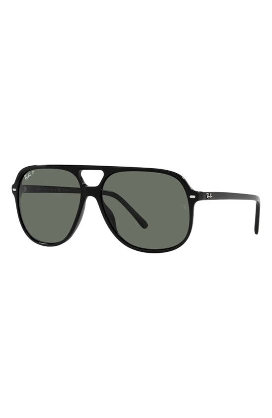 RAY BAN RAY-BAN 56MM POLARIZED SQUARE SUNGLASSES 