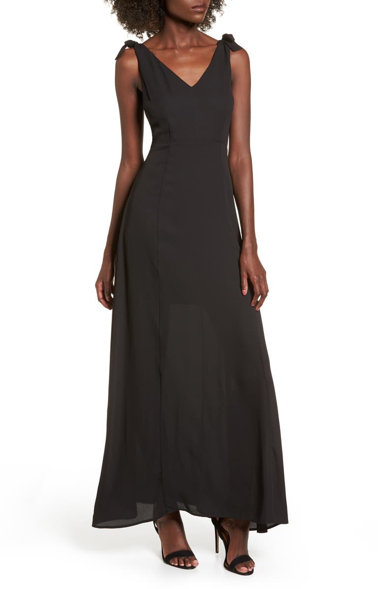 Dee Elly Tie Strap Maxi Dress Nordstrom