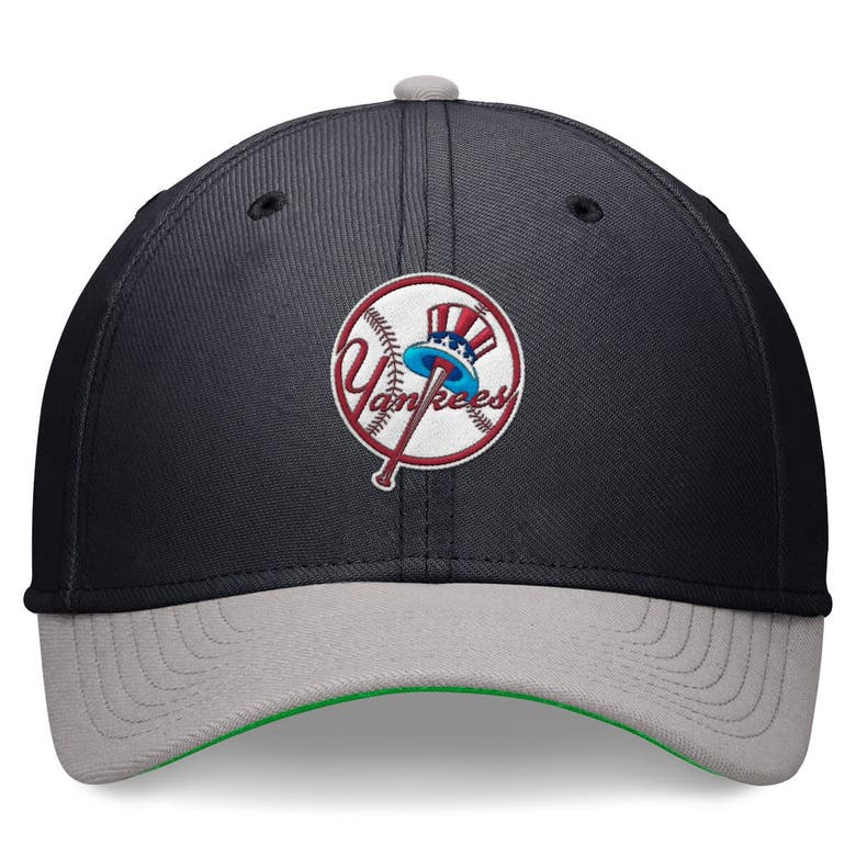 Shop Nike Navy/gray New York Yankees Cooperstown Collection Rewind Swooshflex Performance Hat
