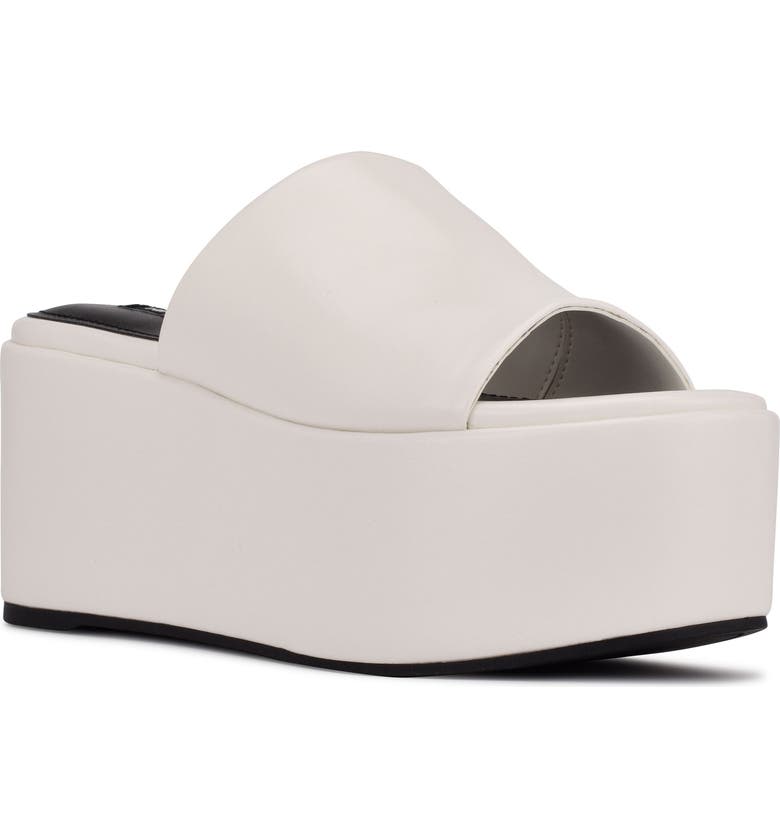 NINE WEST Balla Platform Sandal, Main, color, WHITE