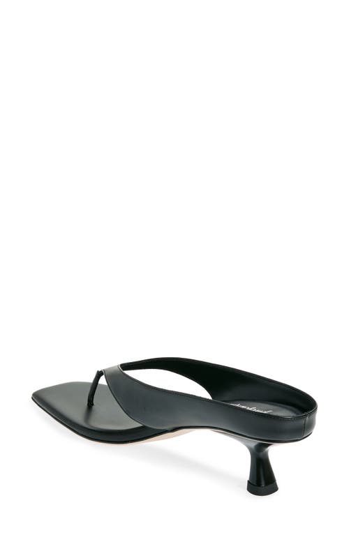 Jeffrey Campbell Kitten Heel Flip Flop In Black