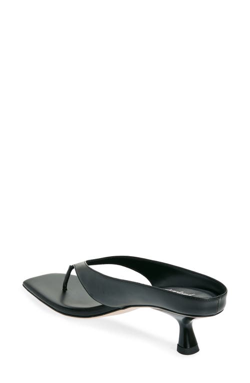 Shop Jeffrey Campbell Kitten Heel Flip Flop In Black