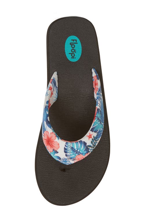 Shop Floopi Isabella Yoga Flip Flop In White