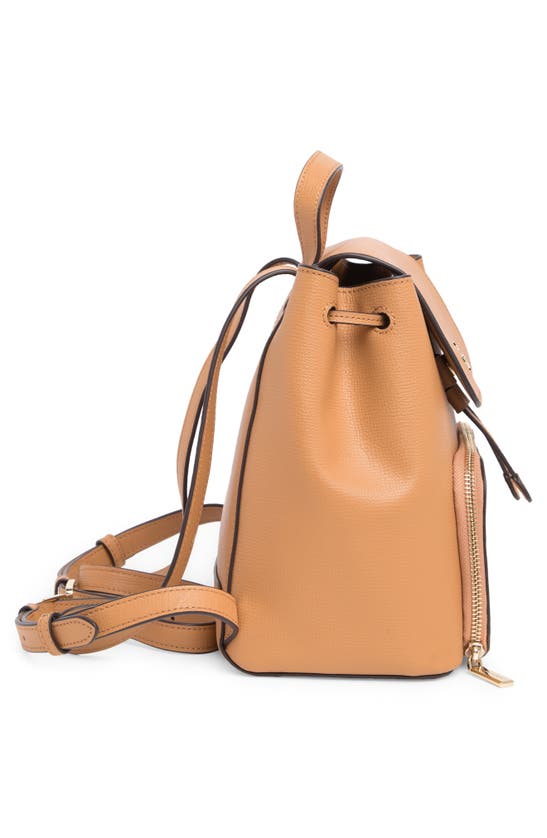 Shop Kate Spade Kristi Medium Flap Backpack In Classic Saddle.