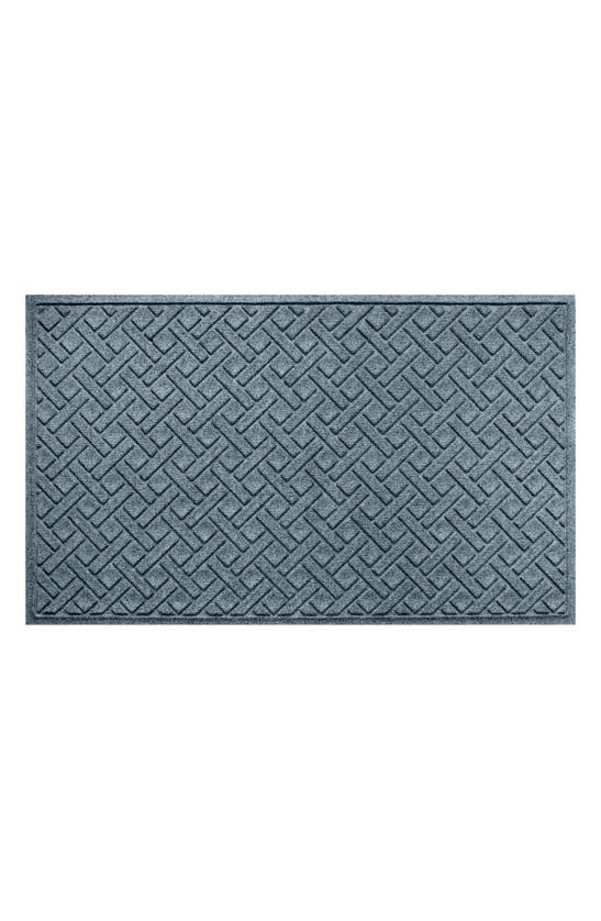 Bungalow Flooring Waterhog Lattice Floor Mat In Bluestone