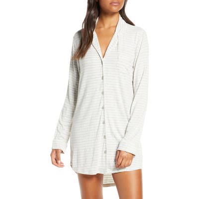 Nordstrom Lingerie Moonlight Nightshirt, Grey
