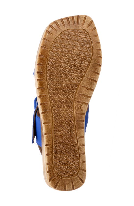 Shop Bueno Marcia Slingback Wedge Sandal In Bright Blue