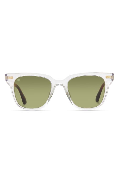 Toms Memphis 301 51mm Square Sunglasses In Crystal/bottle Green