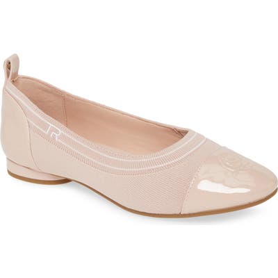 Taryn Rose Pamela Cap Toe Skimmer Flat, Pink
