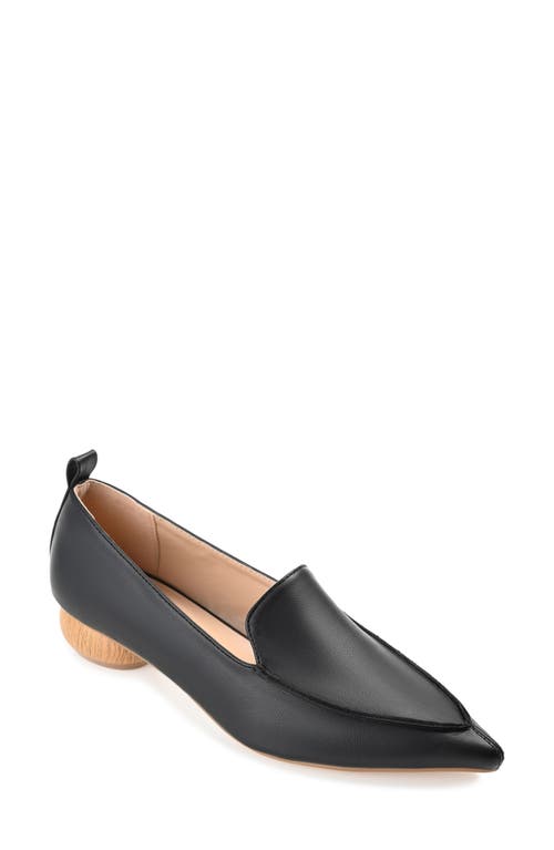Journee Collection Maggs Womens Pointed Closed Toe Loafers In Black