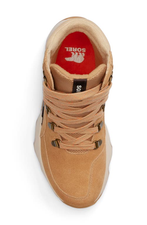 Sorel Womens Kinetic Impact Conquest Suede High-top Trainers Tan Comb In Tawny Buff/ceramic