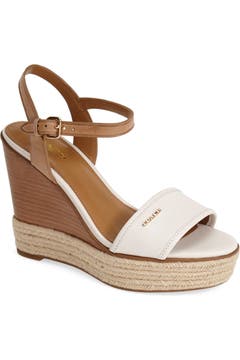 COACH 'Elda' Ankle Strap Espadrille Wedge Sandal (Women) | Nordstrom