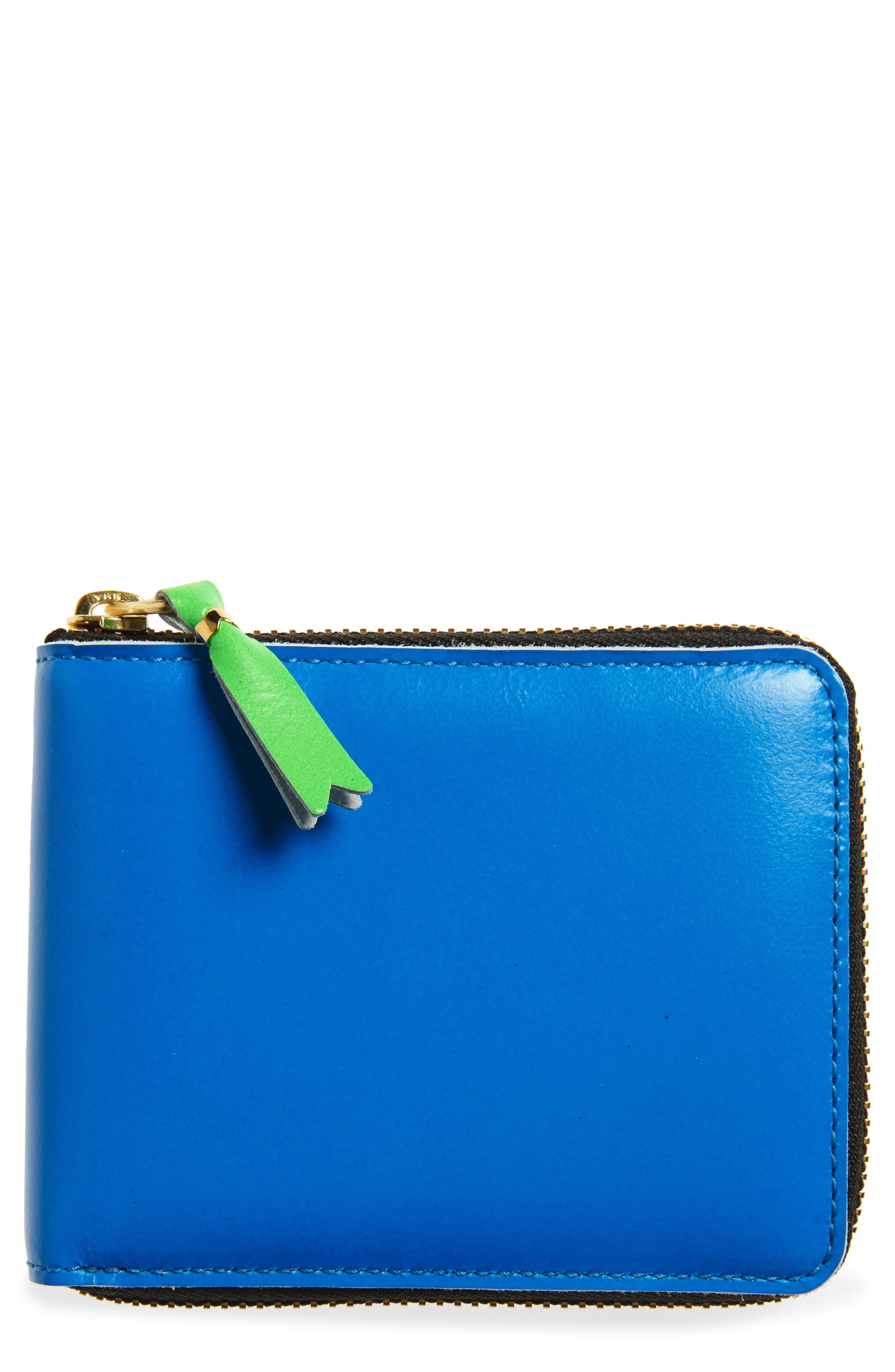 COMME DES GARCONS WALLET Comme des Garcons Super Fluo Wallet in Blue