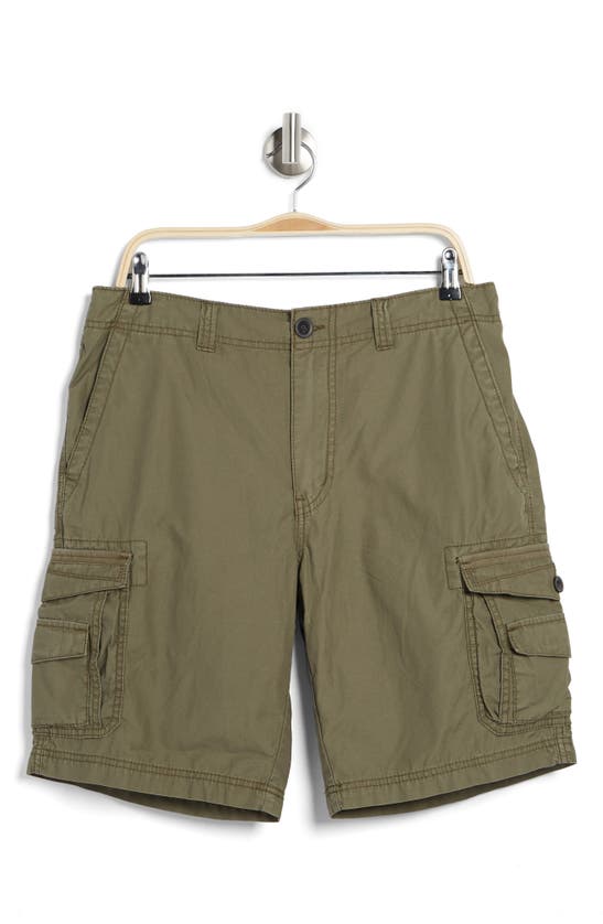 Union Sedona Cotton Cargo Shorts In Dusty Olive