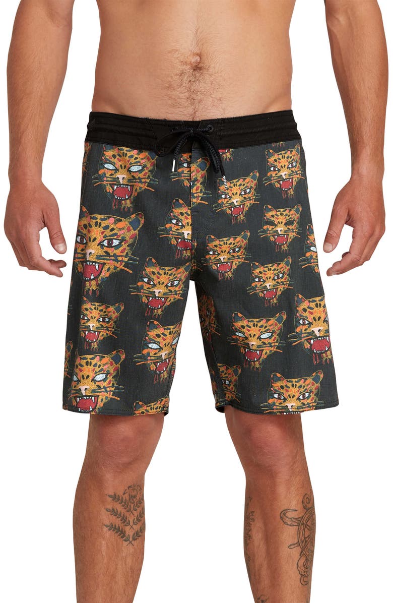 Volcom Ozzie Stoney Leopard Print Board Shorts | Nordstrom
