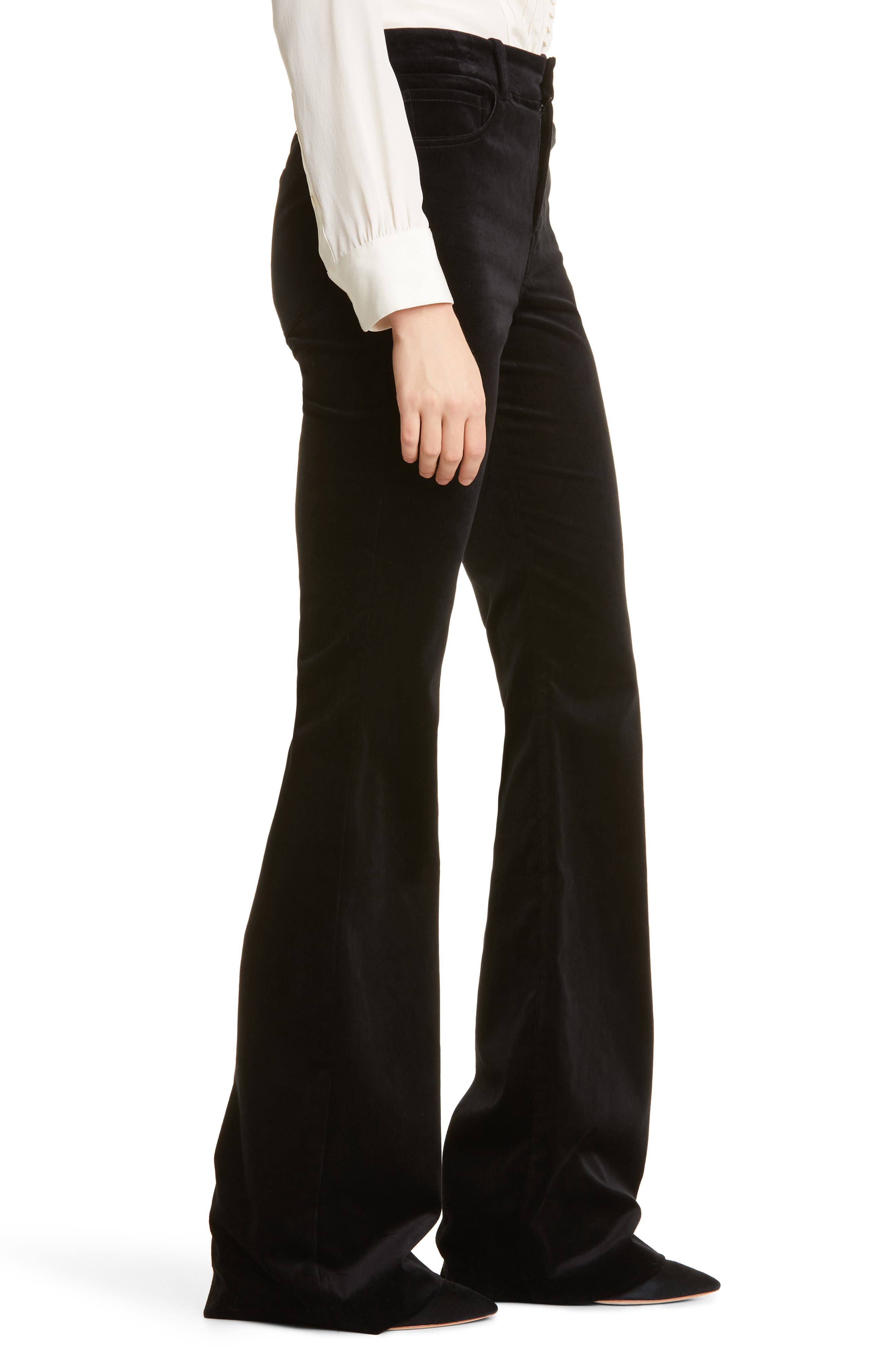 Nili Lotan Celia Velvet Pants | Nordstrom