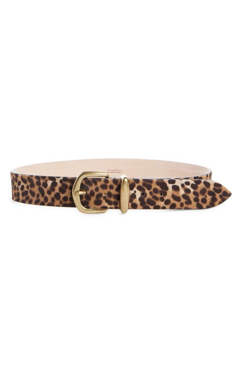 Isabel Marant Luno Bijou Genuine Calf Hair Belt In Leopard