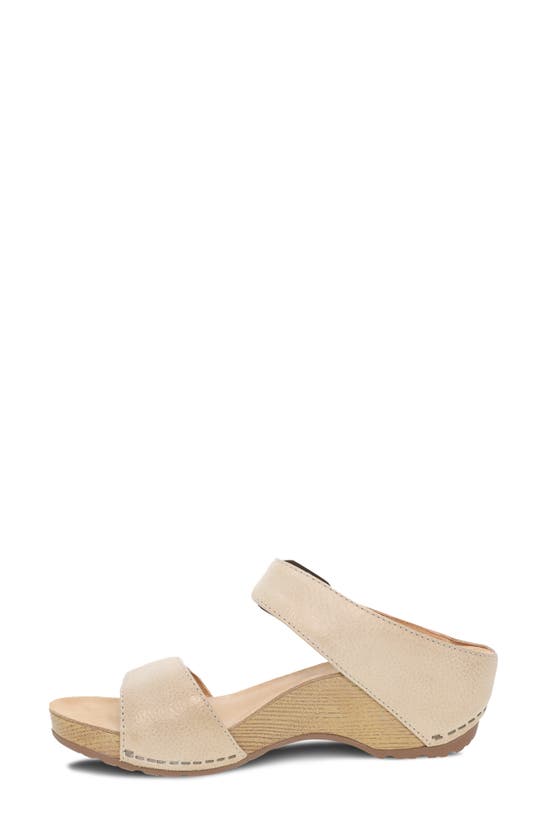 Shop Dansko Tanya Slide Sandal In Linen