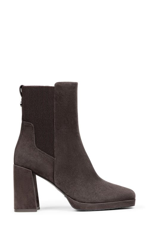 Shop Donald Pliner Rosemary Platform Bootie In Dark Brown